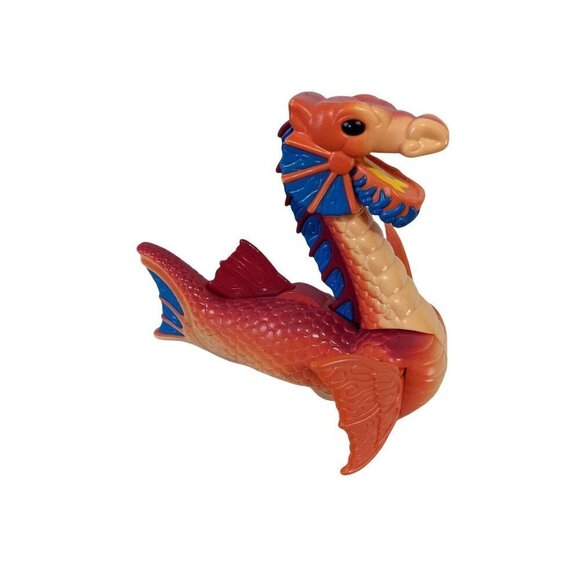 IMAGINEXT SEA SERPENT BEAST FISHER PRICE WATER DRAGON ORANGE 7" MONSTER FIGURE - Picture 1 of 7
